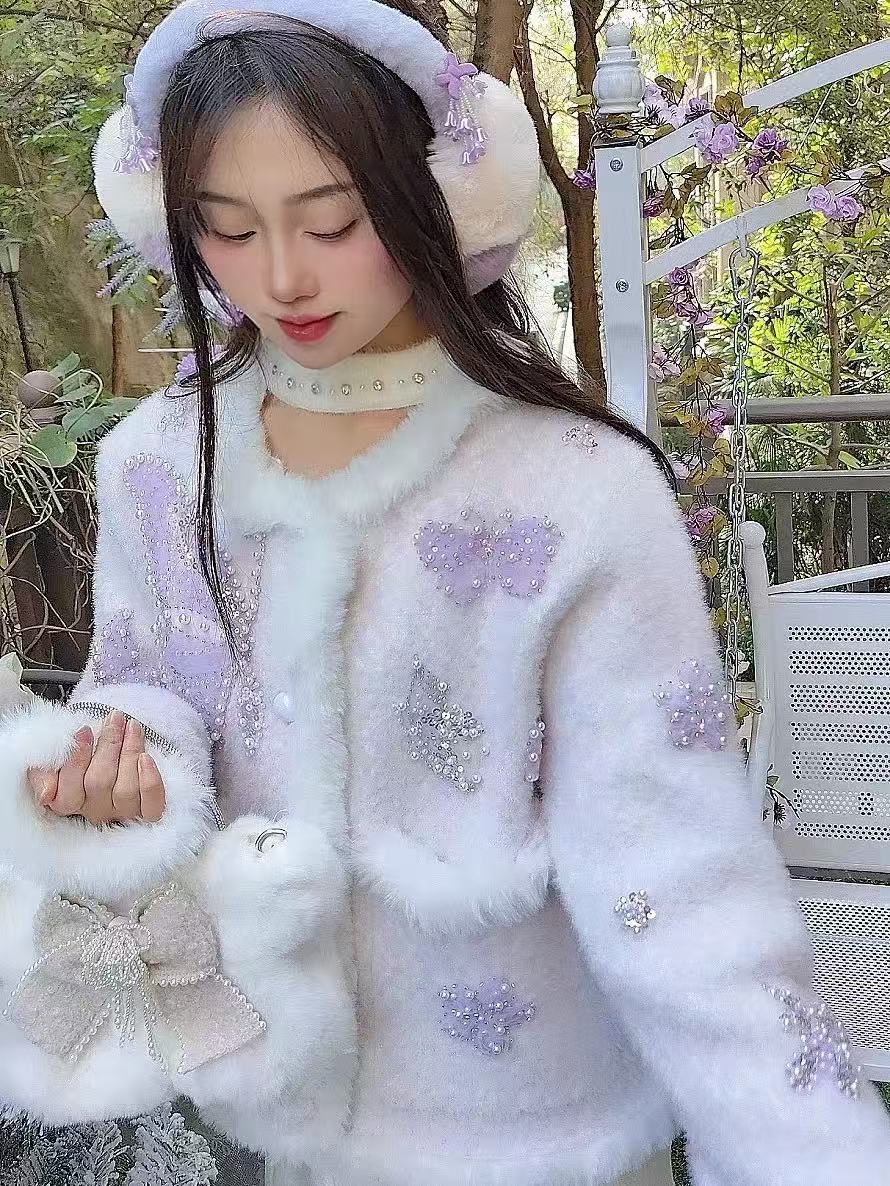 เสื้อคาร์ดิแกนถักลายลูกปัดมุกส - Wool Coat Peacoat บทวิจารณ์และราคา