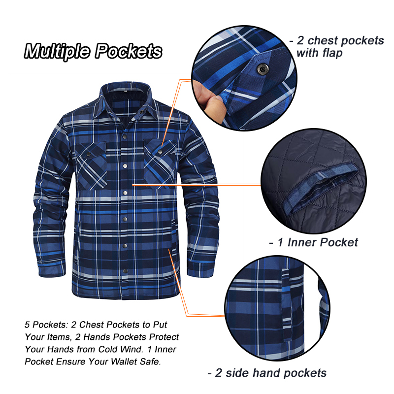 เสื้อลายสก๊อตฤดูหนาวสำหรับผู้ช - Flannel Shirt Lined บทวิจารณ์และราคา
