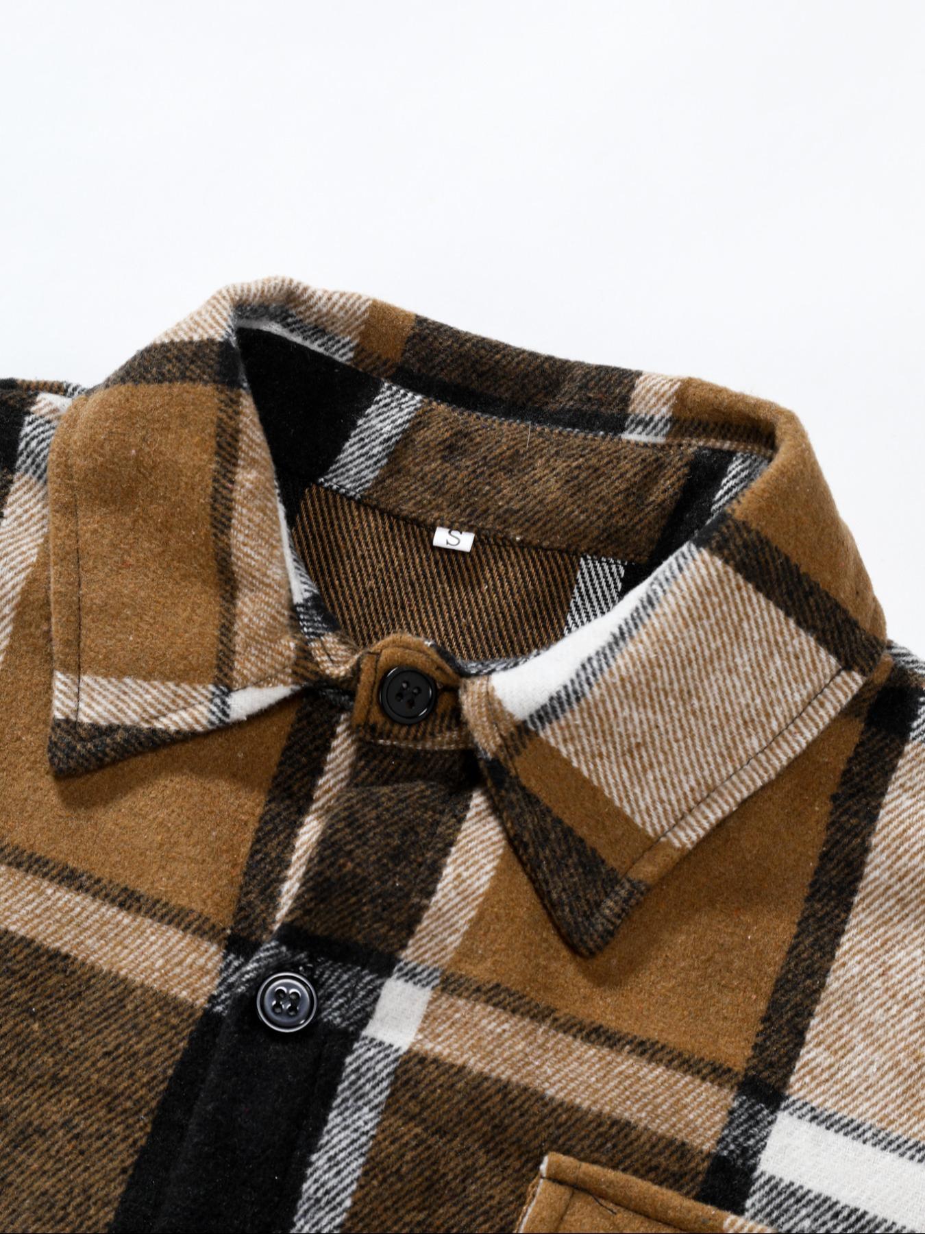 เสื้อเชิ้ตลายสก๊อตสไตล์เรโทรสำ - Flannel Shirt Lined บทวิจารณ์และราคา