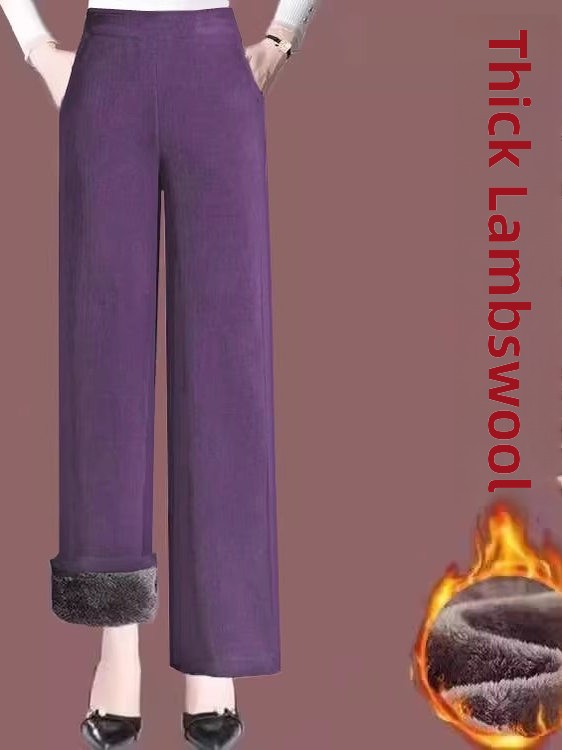 กางเกงขายาวทรงขากว้างผ้าลูกฟูก - Corduroy Pant Warm บทวิจารณ์และราคา