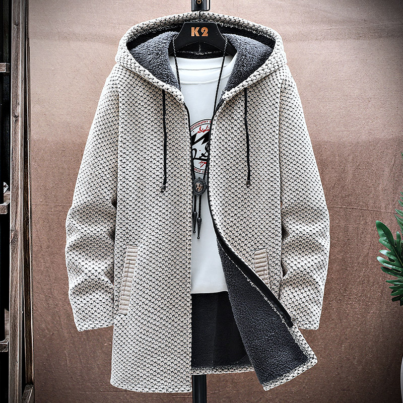 ผู้ชายเสื้อสเวตเตอร์ถักแคชเมีย - Wool Coat Peacoat บทวิจารณ์และราคา